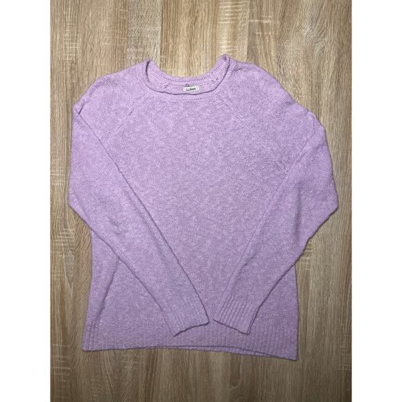 L.L. Bean Pink Women's Small Midweight Cotton Slub Rollneck Pullover - Picture 1 of 4